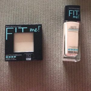 Fit me foundation and powder